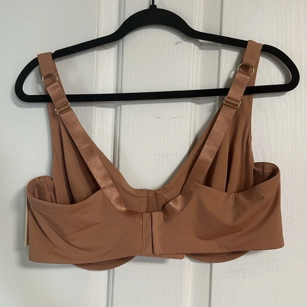 NWT THIRD LOVE Microfiber Unlined Nude Bra Sz 40F
